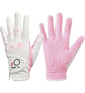 FINGER TEN Golf Gloves Women's Ladies Left Hand or Right Handed Grip Weathersof Value 2 Pack, Fit...