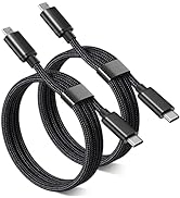 eversame USB C to Micro USB Cable 3FT, Nylon Braided Short Type C to Micro USB Cord Compatible wi...