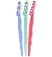 Diane D220 Eyebrow Facial Hair Shaper Trimmer, Dermaplaning Razor - 3 Pack