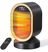 BREEZOME Space Heaters for Indoor Use, 1500W Fast Heating Ceramic PTC Space Heater with Thermosta...