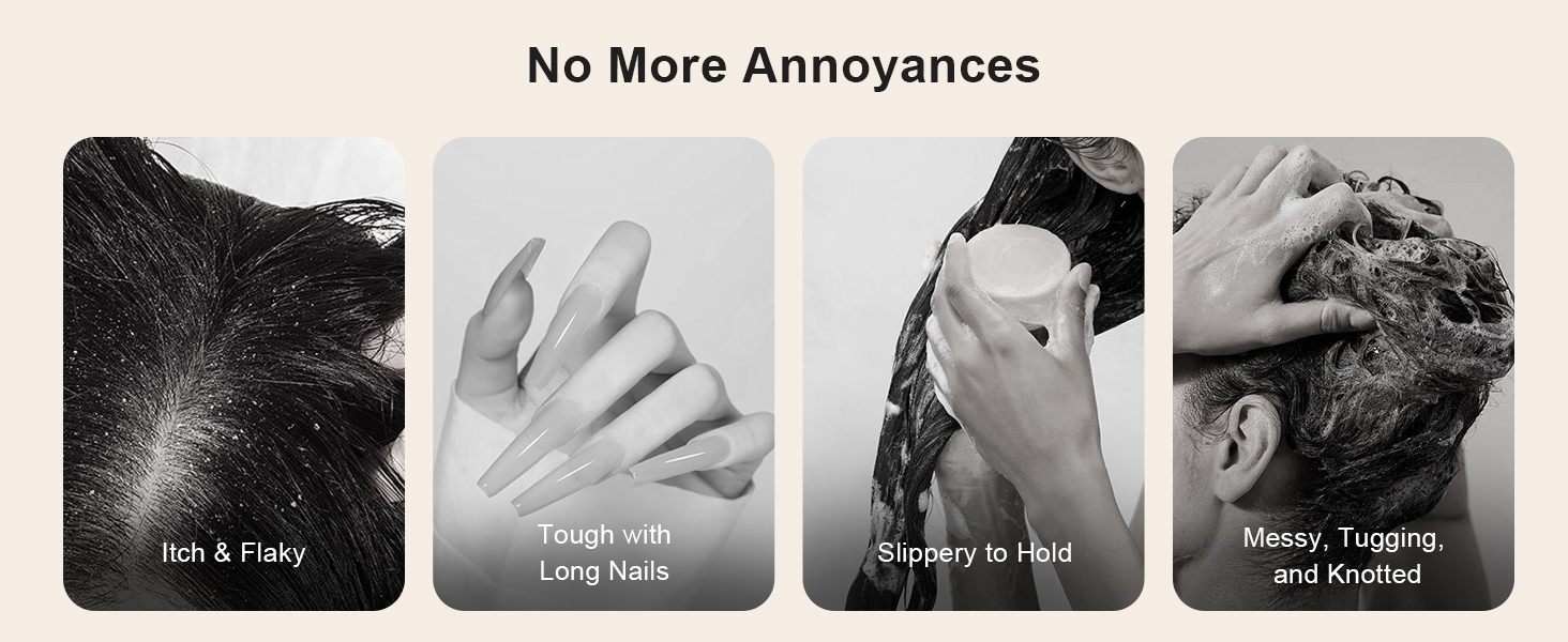 vented shampoo scrubber scalp massager