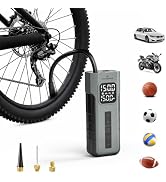 Tire Inflator Portable Air Compressor for Ball Pump,1 Min Fast Inflation Cordless Bike Pump with ...