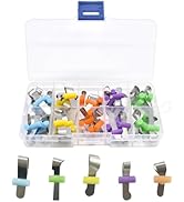 50 Pieces Dental Sectional Matrix Bands with Positioning Wedges for Dental Restorations, 0.05mm T...