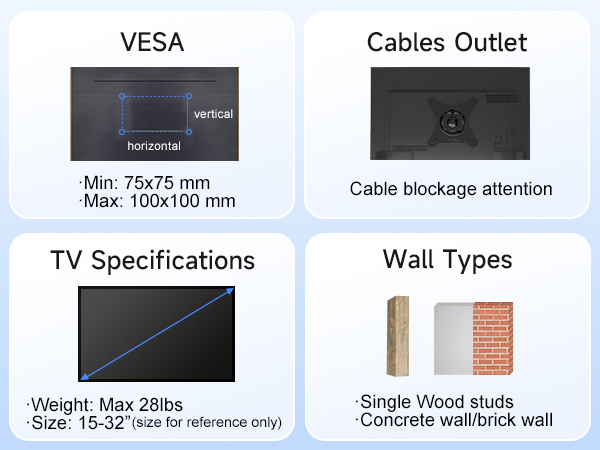 Monitor/TV Wall Mount