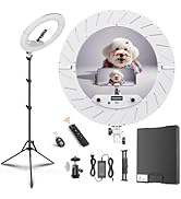 18 Inch Ring Light Kit, 55W Dimmable LED Light, Tripod Stand, Remote Controller,Box,CRI95