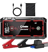 5000A Jump Starter Car Battery Jumper Starter Portable with Jumper Cable, Quick Charge Power Bank...