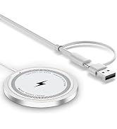 irianu Magnetic Wireless Charger Compatible with MagSafe Charger/iPhone 15/15 Pro/15 Plus/15 Pro ...