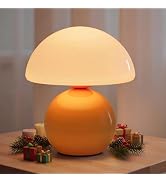 NIORSUN Mushroom Lamp Table Lamp for Bedroom, Portables Cordless Table Lamp,Wireless lamp,Small B...