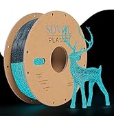 Sovol 3D Printer Luminous Filament, Glow in The Dark PLA 1kg (2.2 lbs) Spool 3D Printing Material...