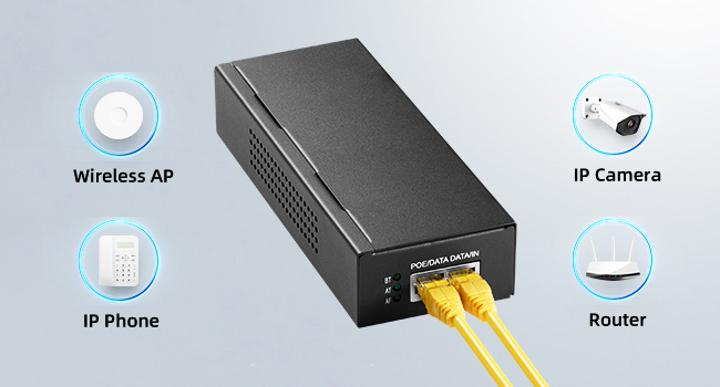 10G 65W PoE Injector