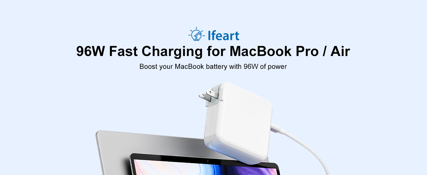 96W Fast Charging for MacBook Pro &amp;amp; Air