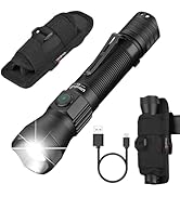 ULTRAFIRE Tactical Flashlight with Holster, 1350 High Lumens Law Enforcement &amp; Police Flashlight,...