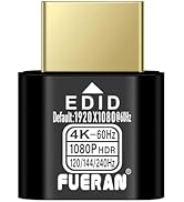 FUERAN HDMI Dummy Plug 4K HDR,edid Emulator Virtual Display Adapter,hdmi Headless Adapter 4K@60Hz...