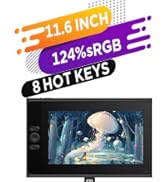 UGEE 124% sRGB 11.6inch Drawing Tablet with Screen,UE12 Drawing Tablet no Computer Needed with Fu...