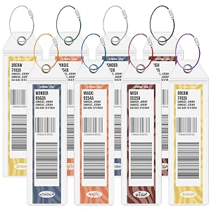 Our cruise luggage tag holders set 