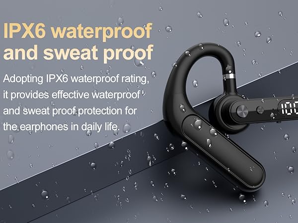 waterproof single ear bluetooth headset