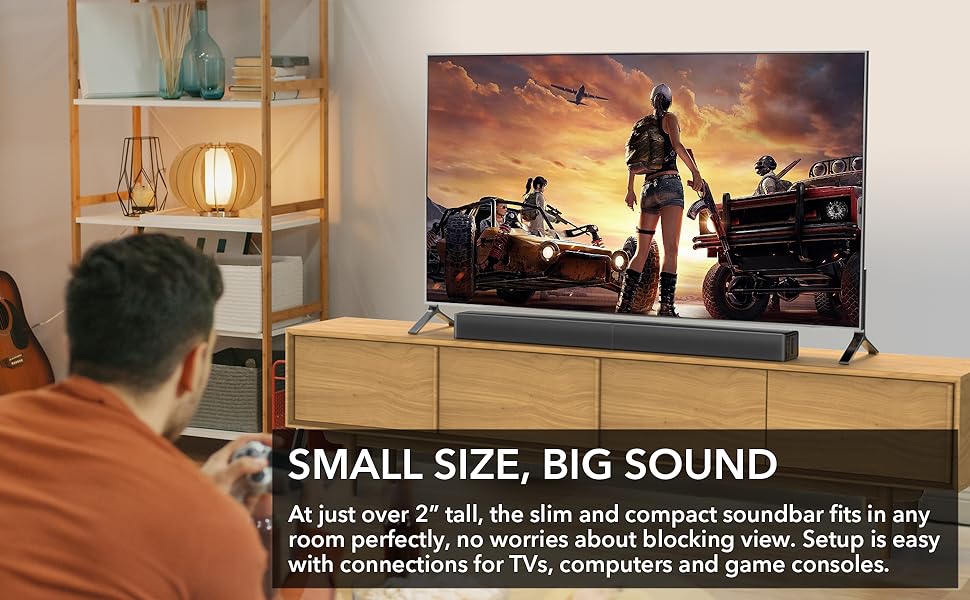 COMPACT SOUNDBAR WITH SUBWOOFER