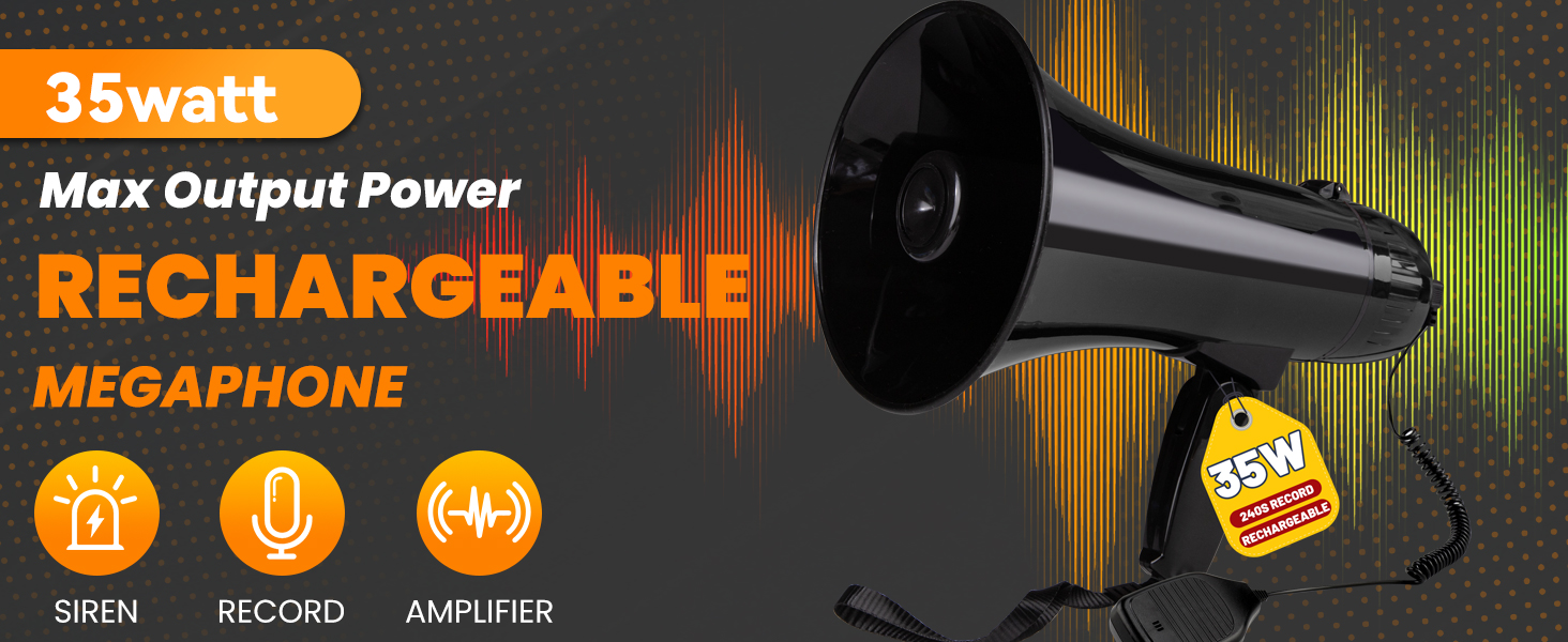 Rechargeable Megaphone