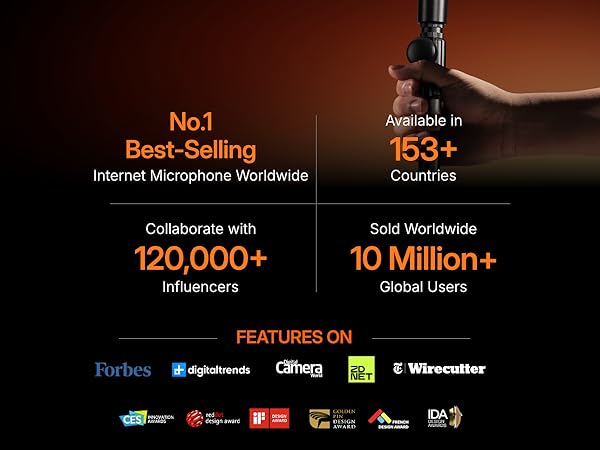 MAONO Wireless Dynamic Microphone for PC, XLR/USB Podcast Mic for Vocal Recording(PD200WT)