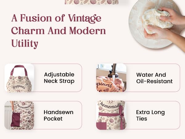 baking apron with pockets for women apron cute
