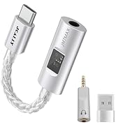 BZINK JCALLY JM7MAX USB C to Headphone DAC Ampifier, Dual Chip (SGM8262+CX31993) 32bit/384kHz, 8-...