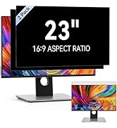 [2-Pack] 23 Inch Computer Privacy Screen Filter for 16:9 Widescreen Monitor, Removable Eye Protec...