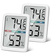 Thlevel Digital Thermometer Hygrometer, Large LCD Screen Room Thermometer Temperature, Wall Therm...