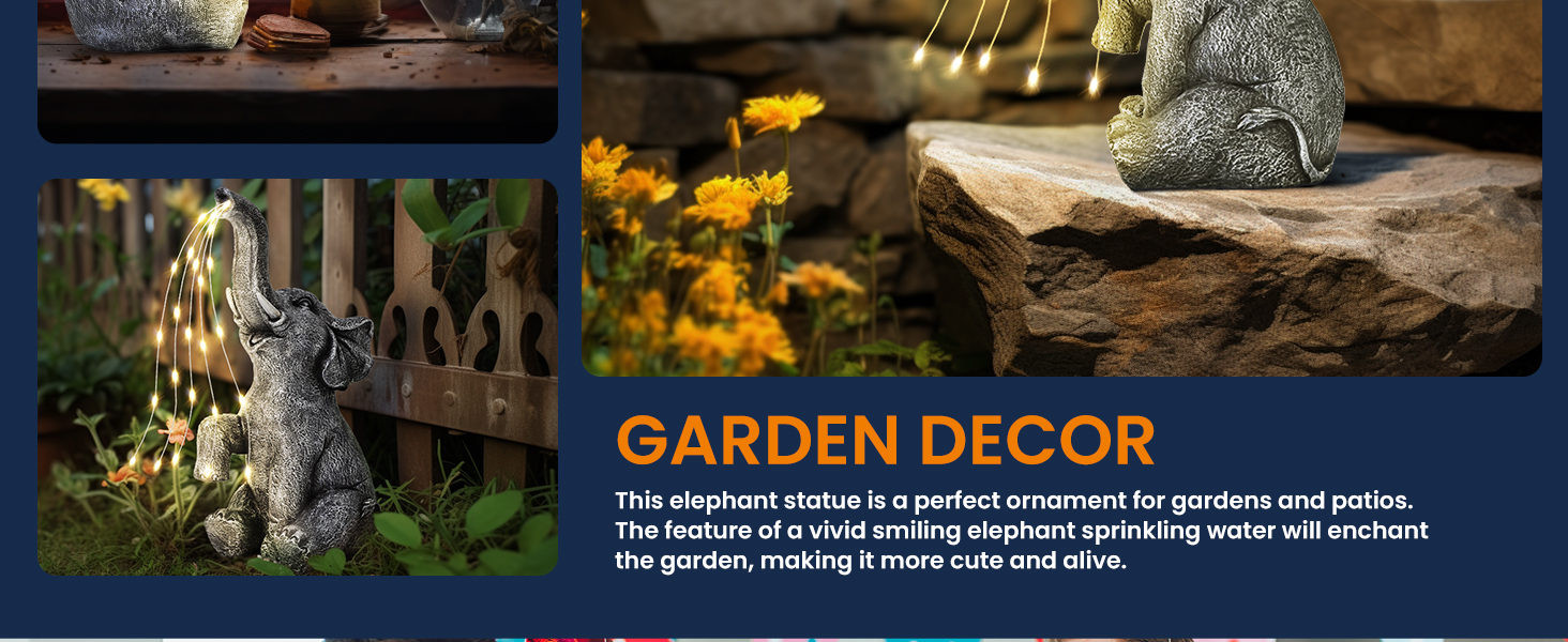 Lawn ornaments, outdoor decor for patio