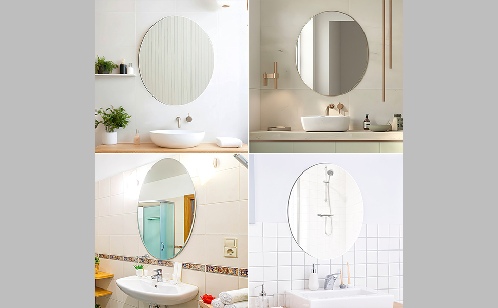 JUNEBRUSHS Oval Mirror