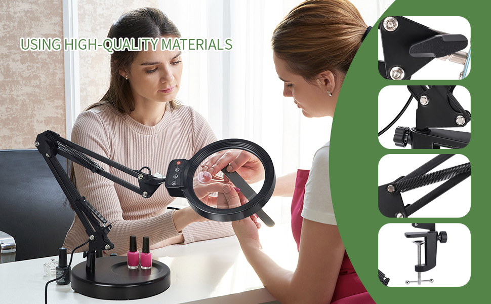 Magnifying Glass with Light and Stand