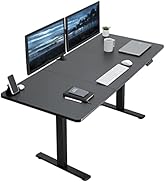 VIVO Electric 71 x 30 inch Standing Desk Workstation, Memory Controller Height Adjustment, 1B Ser...