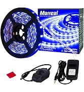 Marreal Blue LED Rope Strip Lights,Touch Dimmer Flexible Super Bright led Strip Blue 12V 3528 LED...