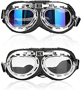 Dog Goggles Dog Eye Protection Sunglasses Adjustable Elastic Straps Pet Glasses with Folding Fram...