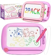 Toddler Toys for 1-3 Year Old Girls, 2 Pack Magnetic Drawing Board, Learning &amp; Educational Magna ...