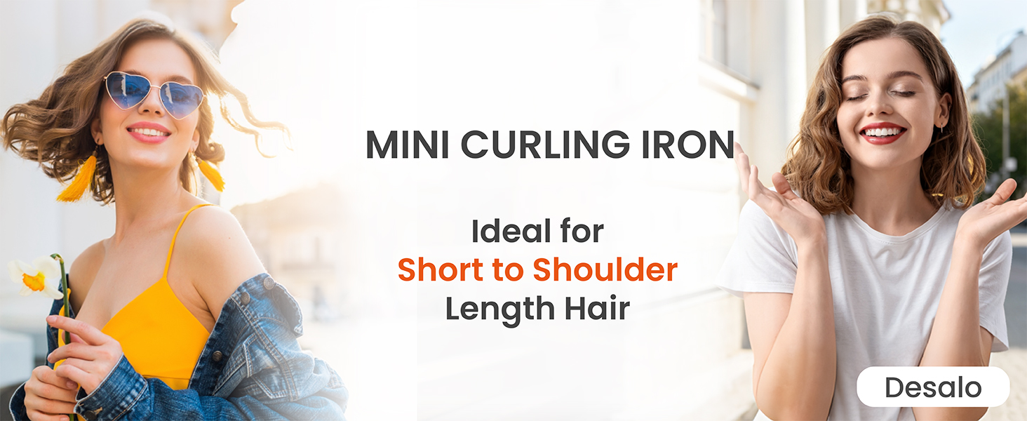 mini curling iron for short to shoulder length hair
