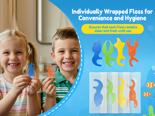 Individually Wrapped Floss for Kids