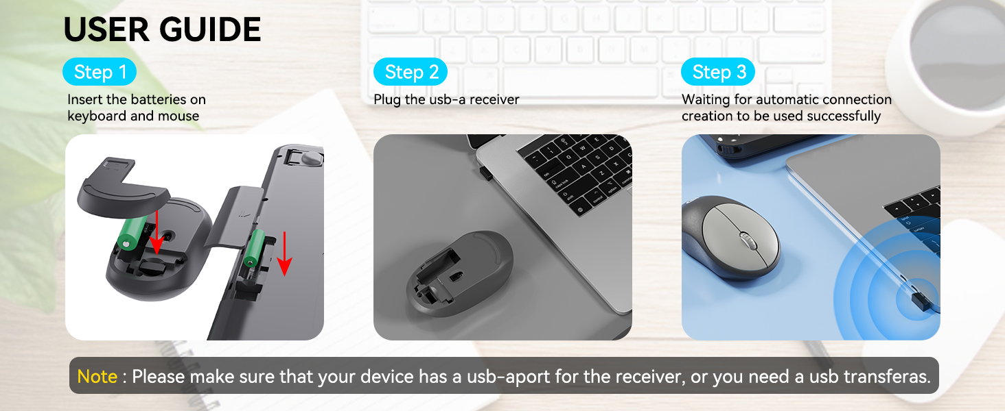 Wireless Keyboard and Mouse