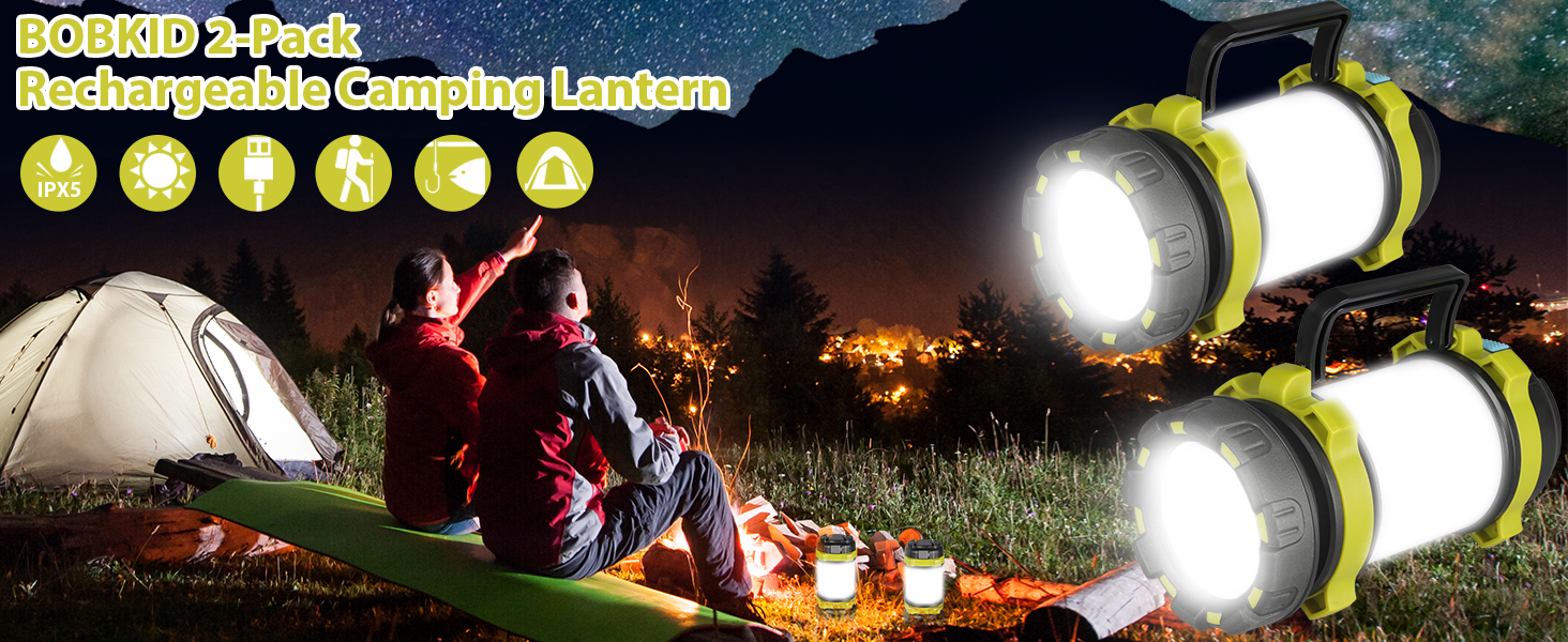 2 Pack Camping Lantern
