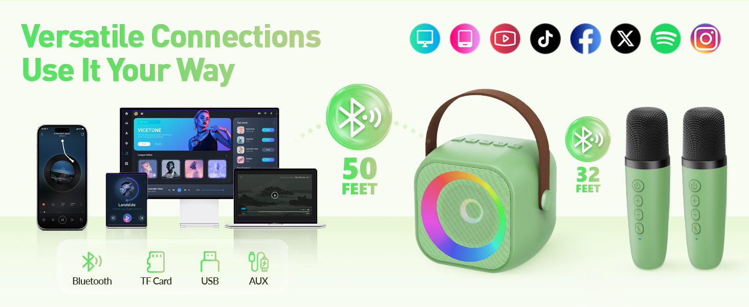 Supports multiple connection methods