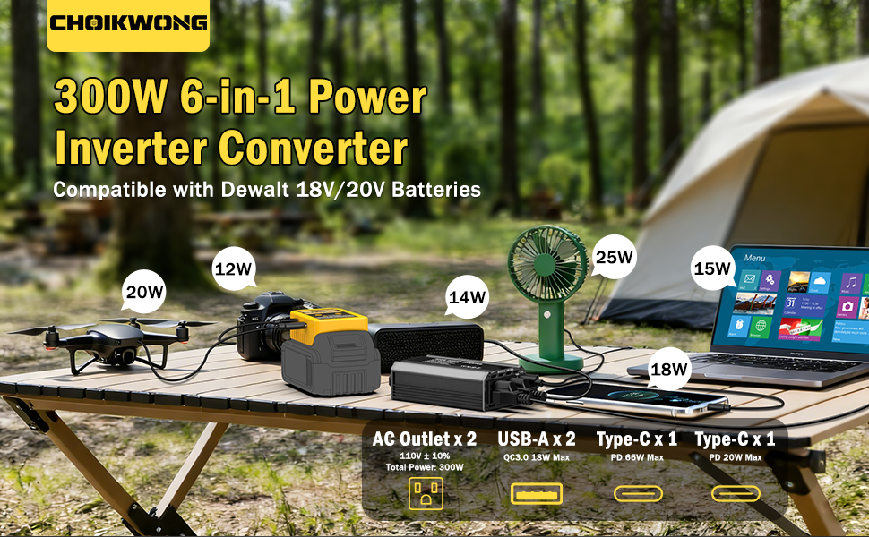 dewalt inverter 20v to 110v