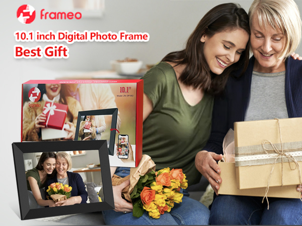 FRAMEO 10.1 Inch Smart WiFi Digital Photo Frame Digital Picture Frame