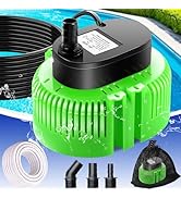 UniWater Pool Cover Pump above Ground-Submersible Sump Pump Swimming Water Removal Pumps, Sump Pu...