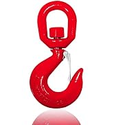5 Ton Swivel Lifting Hook, Heavy Duty Crane Swivel Hook with Safety Latch, 11000 lbs Rotating Hoi...