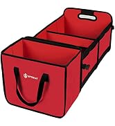 Sposuit Trunk Organizer for Car - Detachable 3 Compartment Collapsible Large Trunk Organizer with...