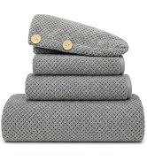 Bath Towels for Bathroom Oversize Bath Towel Set- 35x70 Inches, 4-Piece Shower Towels (1 Bath Tow...