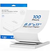 ETIKEZ D90E Thermal Printer Paper 8.5 x 11 Inch, Continuous Folding Thermal Paper, US Letter Size...