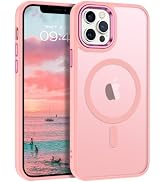 DOMAVER for iPhone 12 Case/iPhone 12 Pro Case [Compatible with Magsafe] Magnetic Translucent Matt...