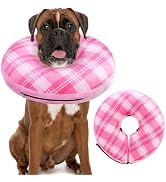 BEAUTYZOO Inflatable Dog Cone Collar, Soft Dog Donut Collar for Medium to Large Dogs After Surger...