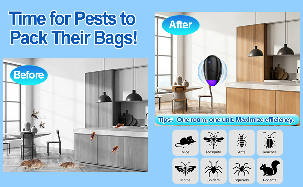 ultrasonic pest repeller plug in mouse traps indoor mice repellent indoor ultrasonic pest repeller