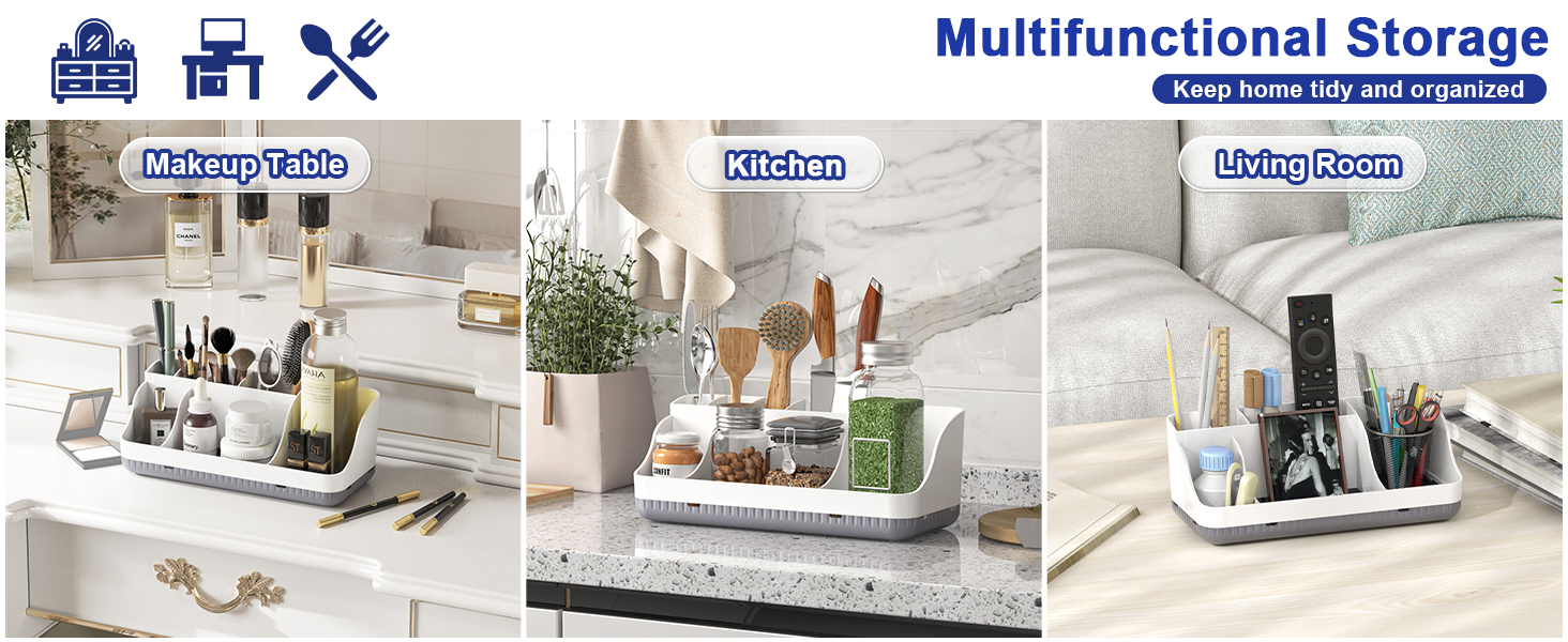 MULTIFUNCTIONAL ORGANIZATION: The toothbrush organizer bathroom countertops, kitchens, vanity